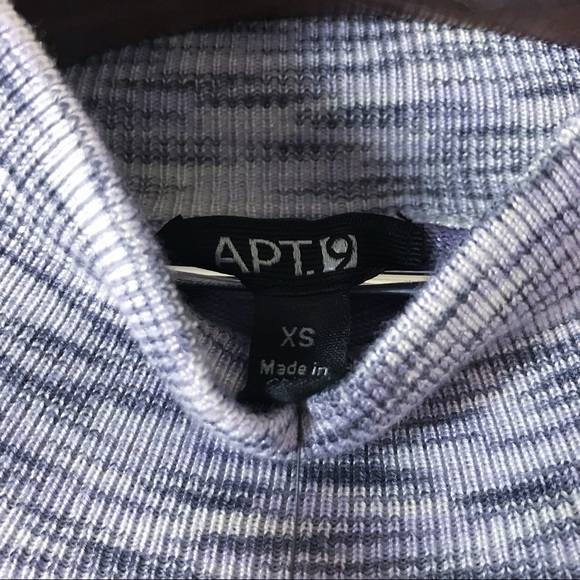 Apt. 9 Lavender Mock Neck Marbled Sweater Top - Picture 7 of 7
